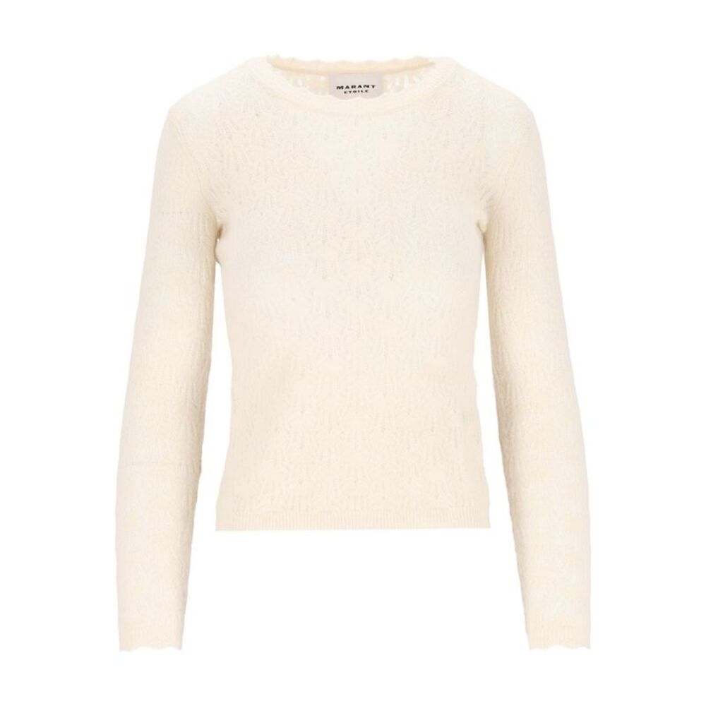 Marant Etoile Women "Obeline-Gb" Open-Work Crewneck Sweater